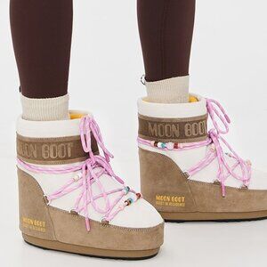 New Moon Boot x Guest In Residence Icon Low Suede Beads Boots 36/38 $445